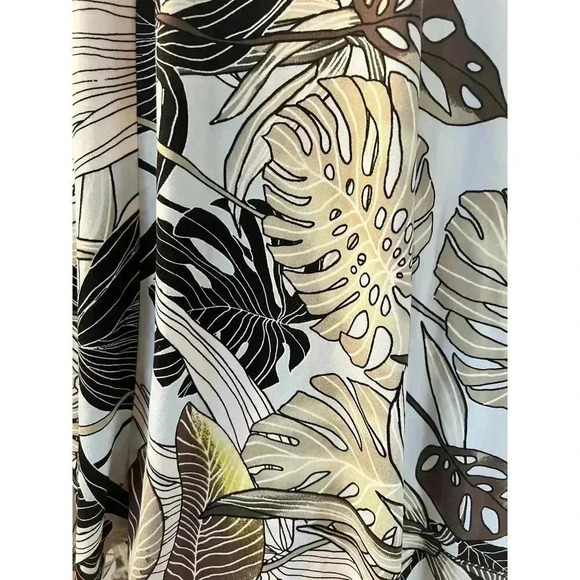 LILAC & LONDON nightgown tropical leaves design plus size XXlarge - Picture 2 of 6